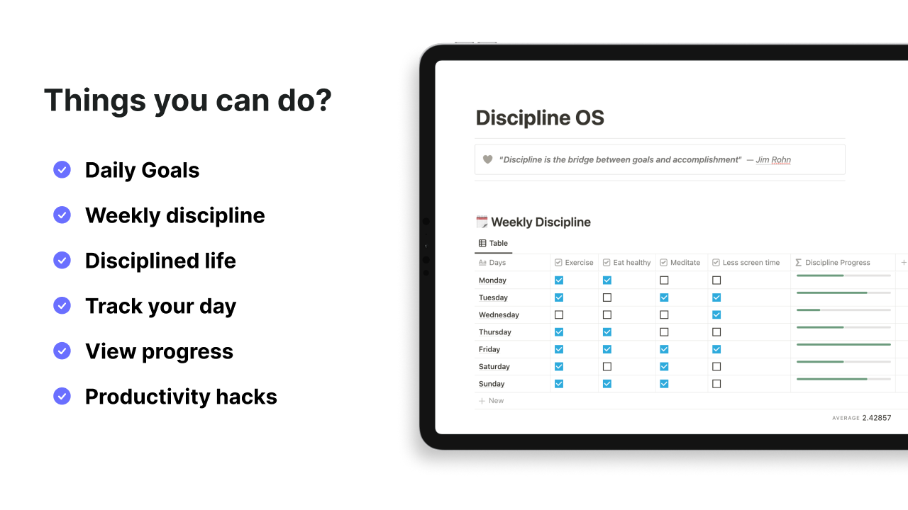 Notion Discipline OS gallery image