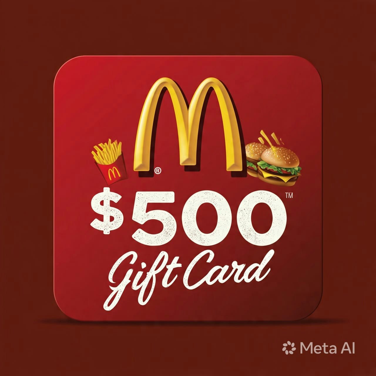 McDonald's $500 Gift Card — Claim Yours!