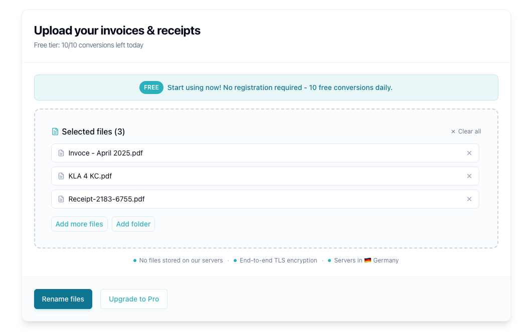 Rename My Invoice - Stop Opening Invoices – Sort and Find Instantly media 3
