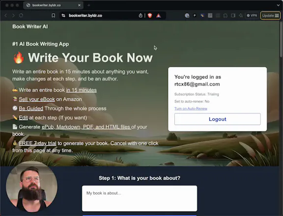 Book Writer AI gallery image