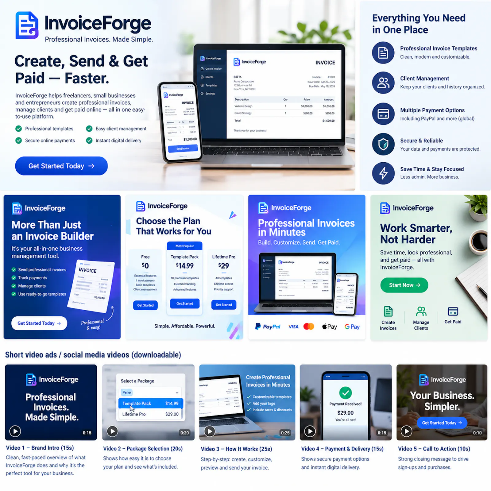 InvoiceForge by MicroTools Studio screenshot 1