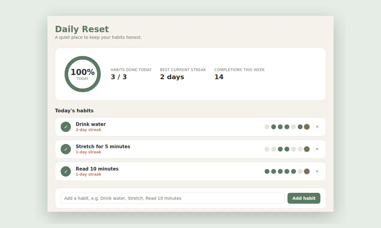 Habit Wellness Tracker gallery image
