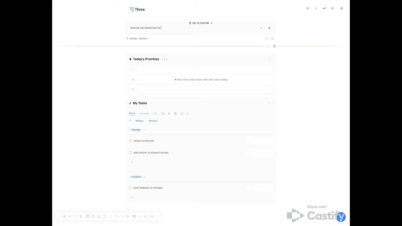 Three Tasks App gallery image