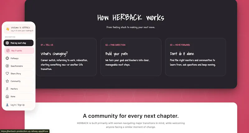 HERBACK — Find Your Next Step screenshot 2
