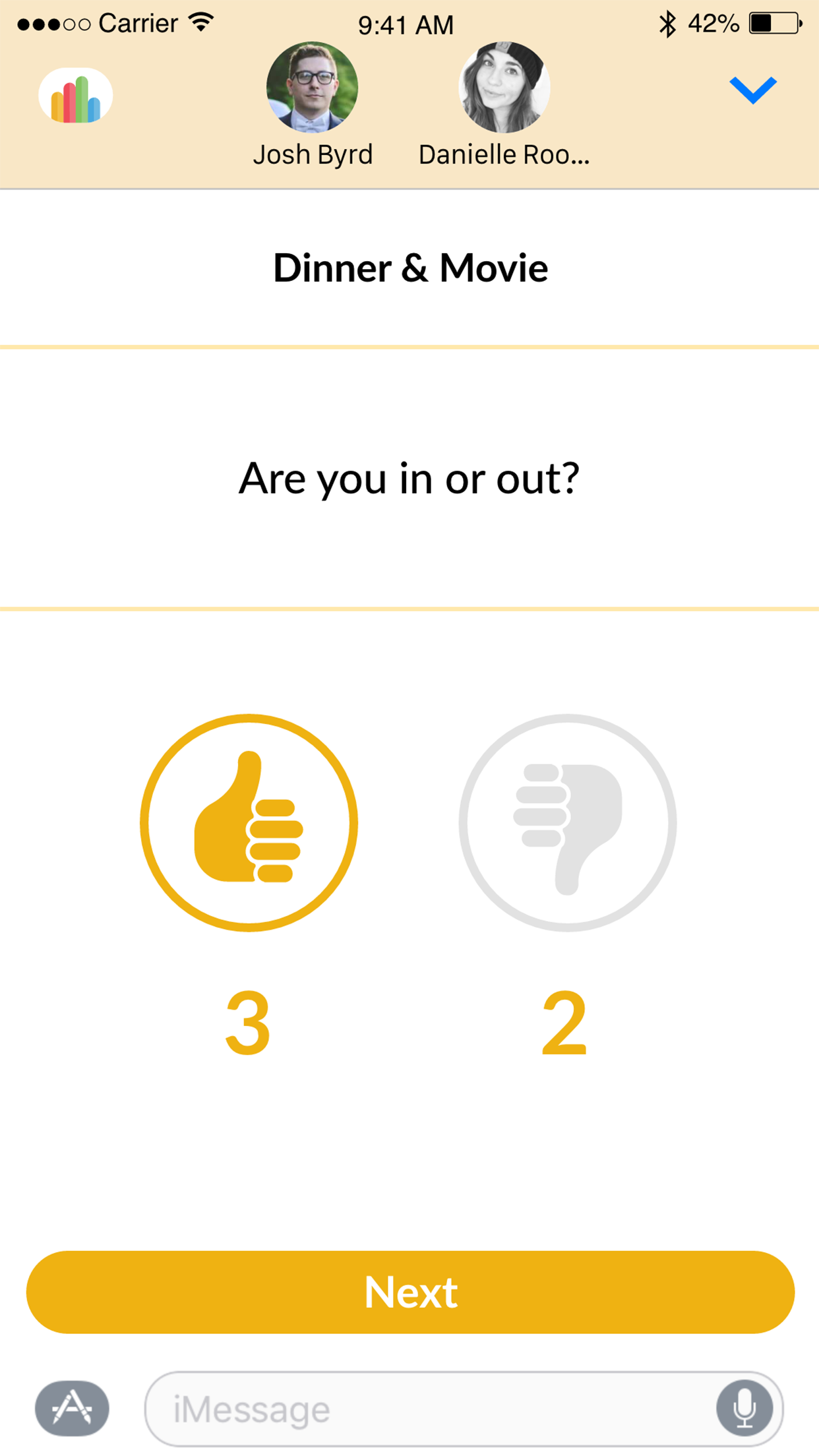 Daybook - Group Plans and Polls for iMessage gallery image