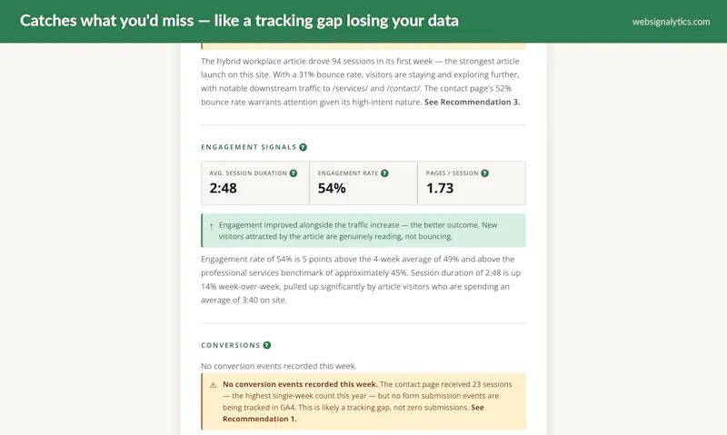 Websignalytics screenshot 4