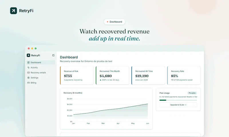 RetryFi screenshot 3