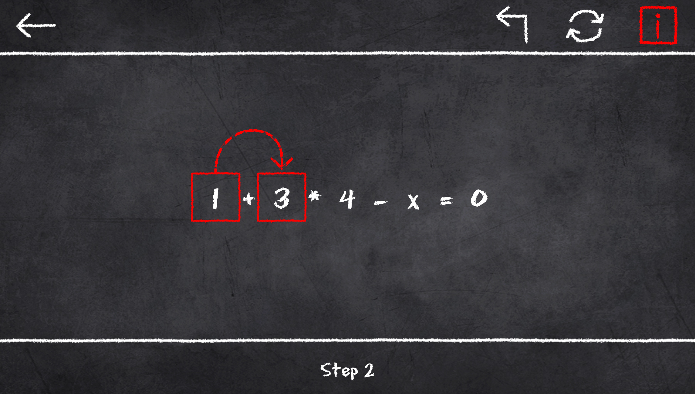 x=1: Learn to solve equations! gallery image