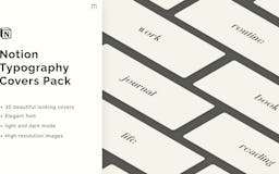 Notion Typography Covers Pack media 1