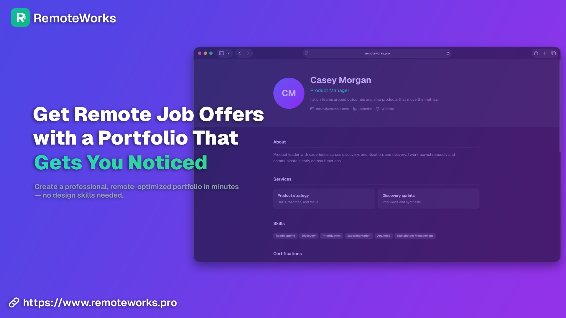 RemoteWorks - Main product screenshot demonstrating key features and user interface