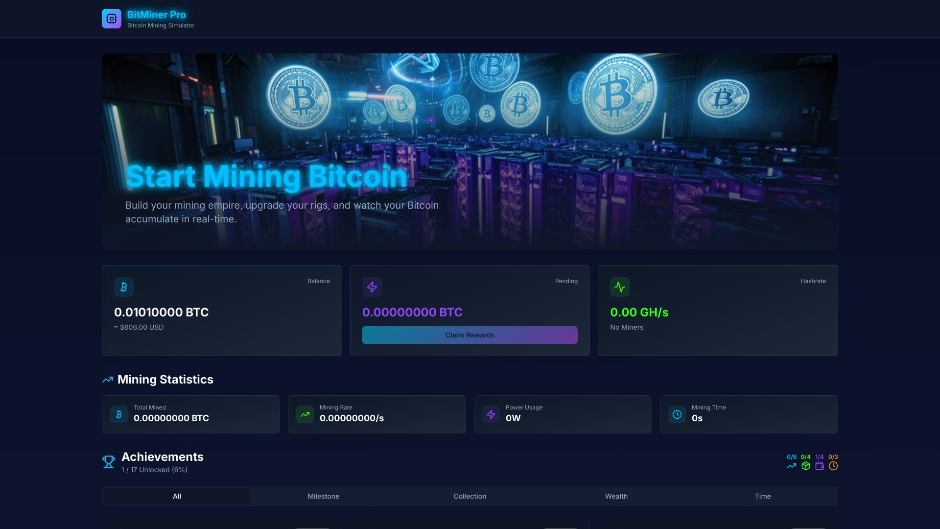 BitMiner Pro - Main product screenshot demonstrating key features and user interface