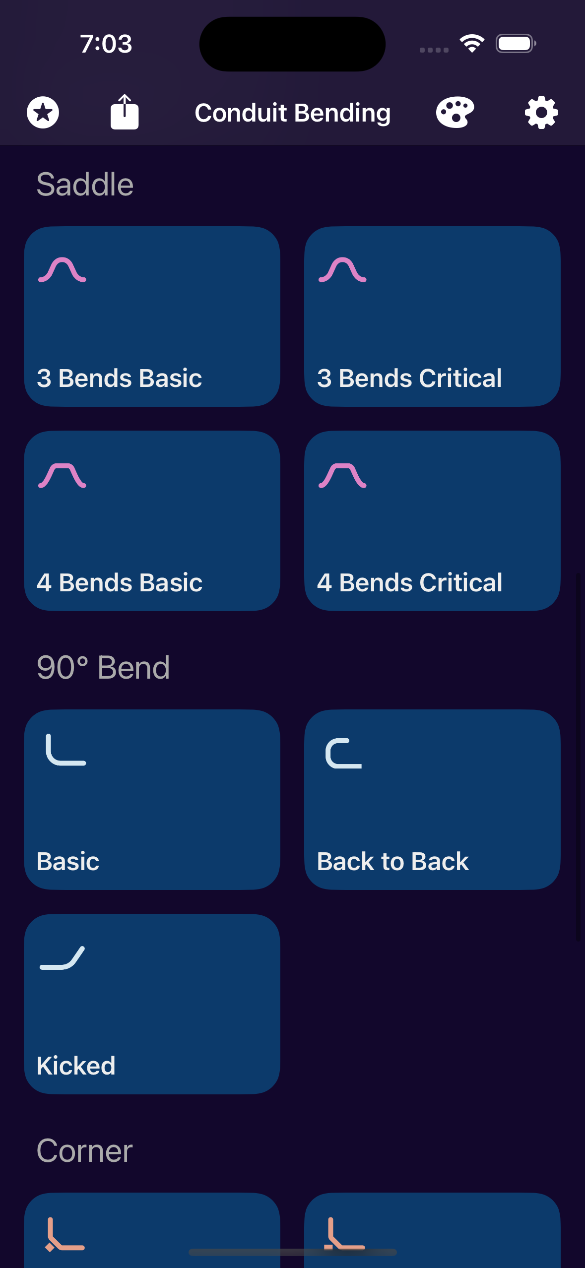Flexión de conducto - Calculadora de flexión de conductos avanzados para electricistas media 4