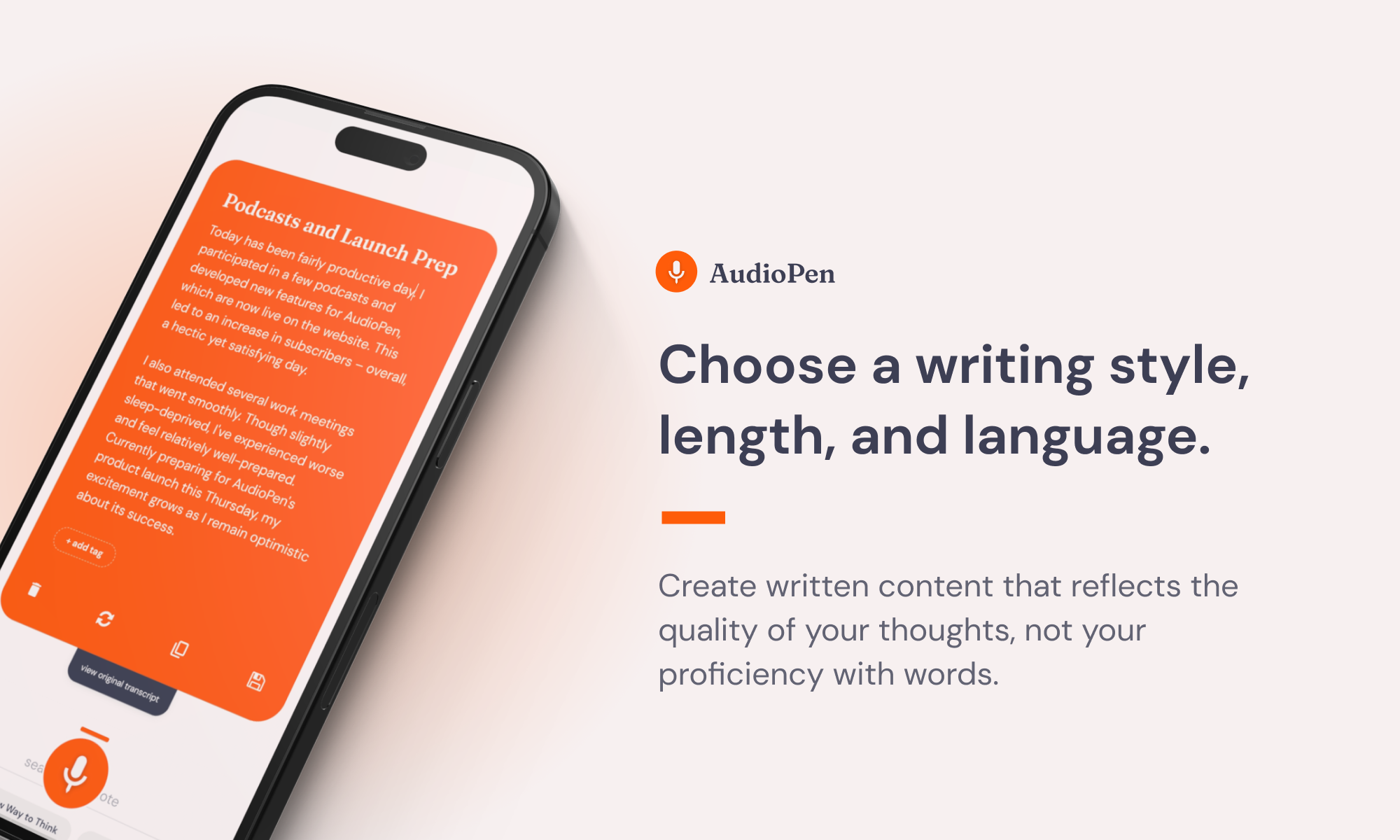 Média Audiopen - La façon la plus simple de convertir les pensées en désordre en texte clair 5