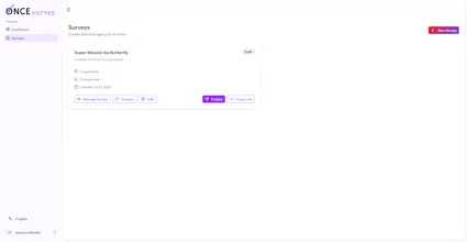 Once Survey gallery image