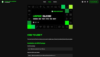 The Pixel Icon Library gallery image