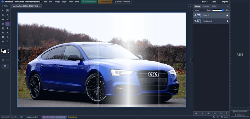 PhotoStar - Free Online Photo Editor screenshot 1