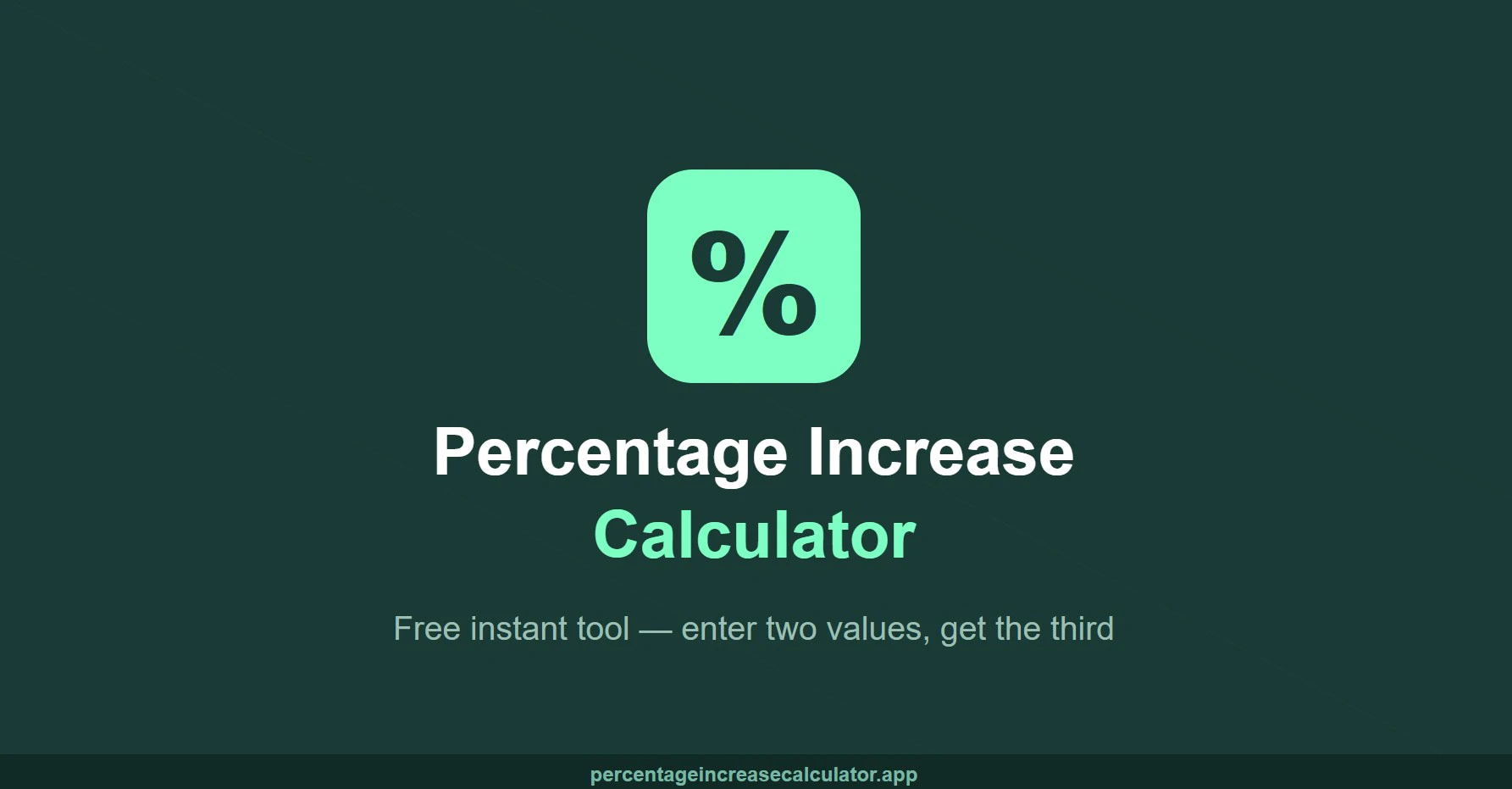 Percentage Increase Calculator 대표 미리보기