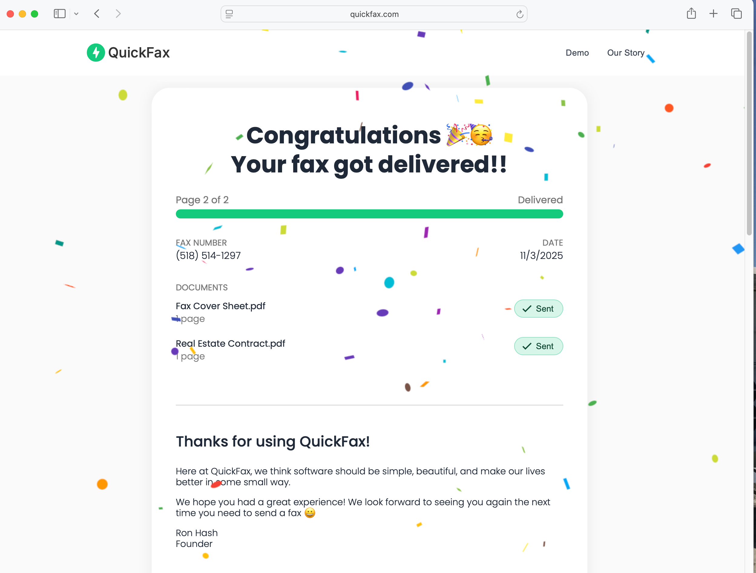 QuickFax - Screenshot 3 preview