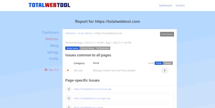 TotalWebTool의 사용자 경험 및 접근성 평가 실행