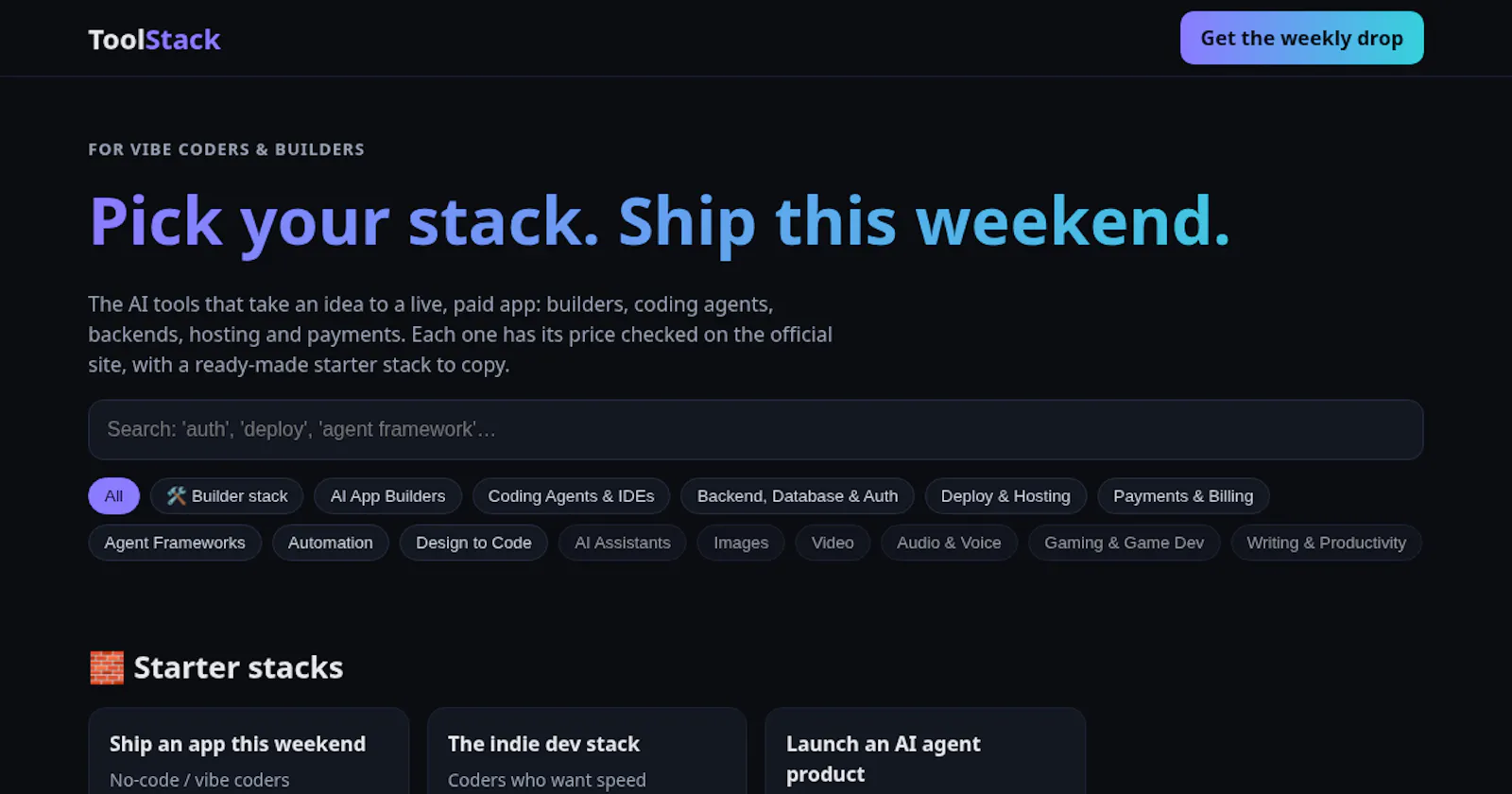 ToolStack screenshot 1