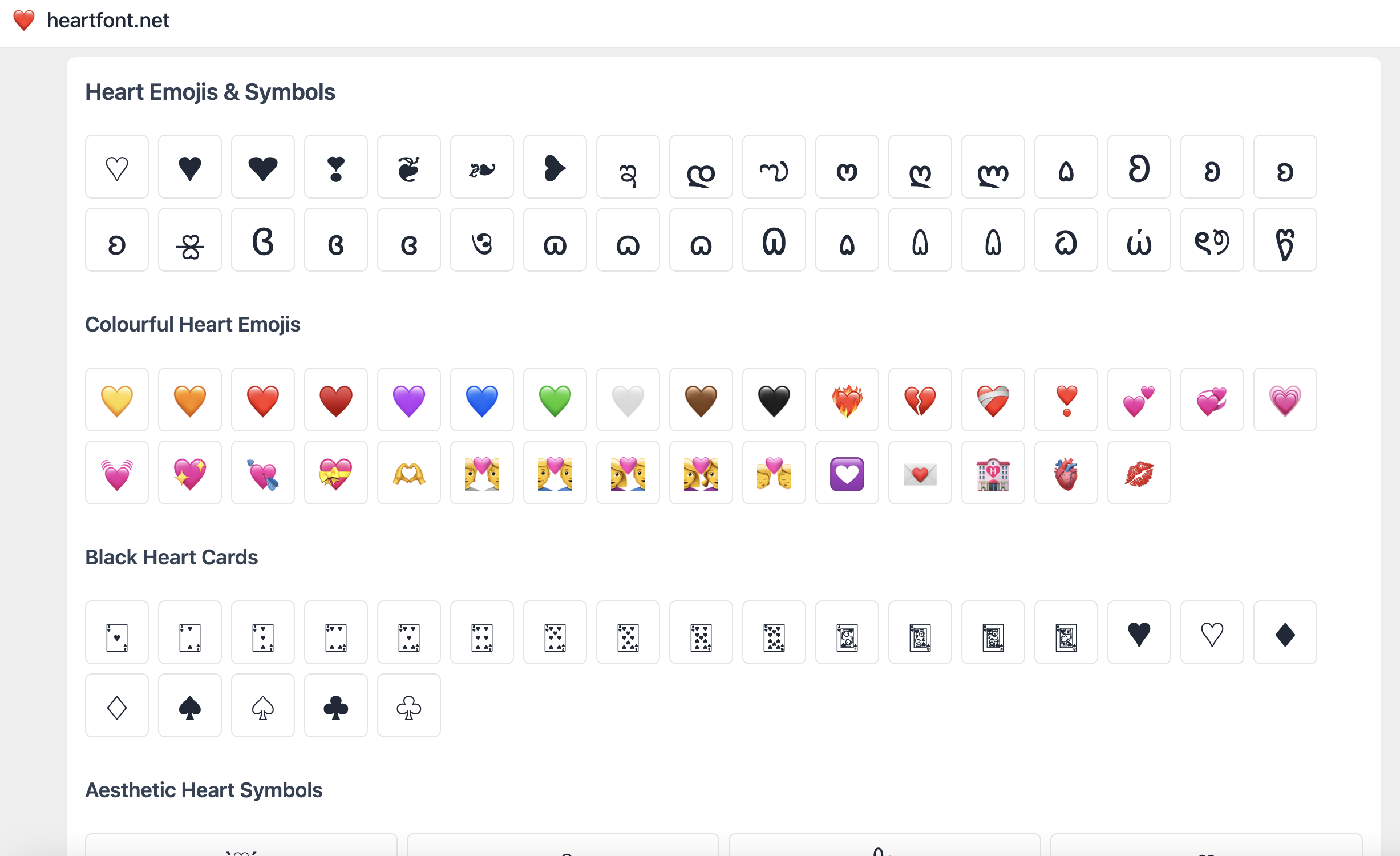 Heart Font gallery image