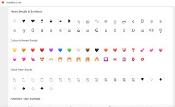 Heart Font gallery image