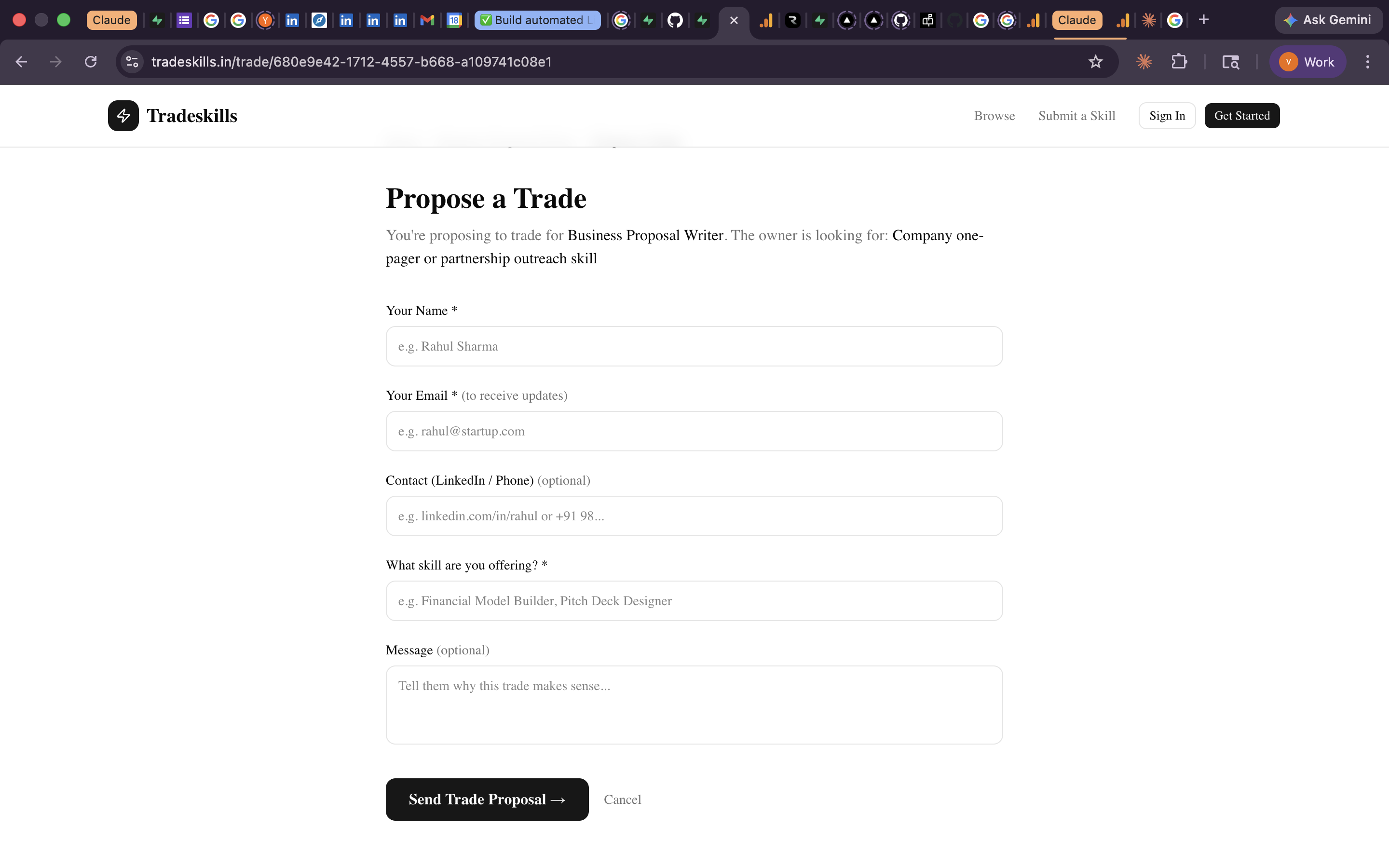 Tradeskills gallery image