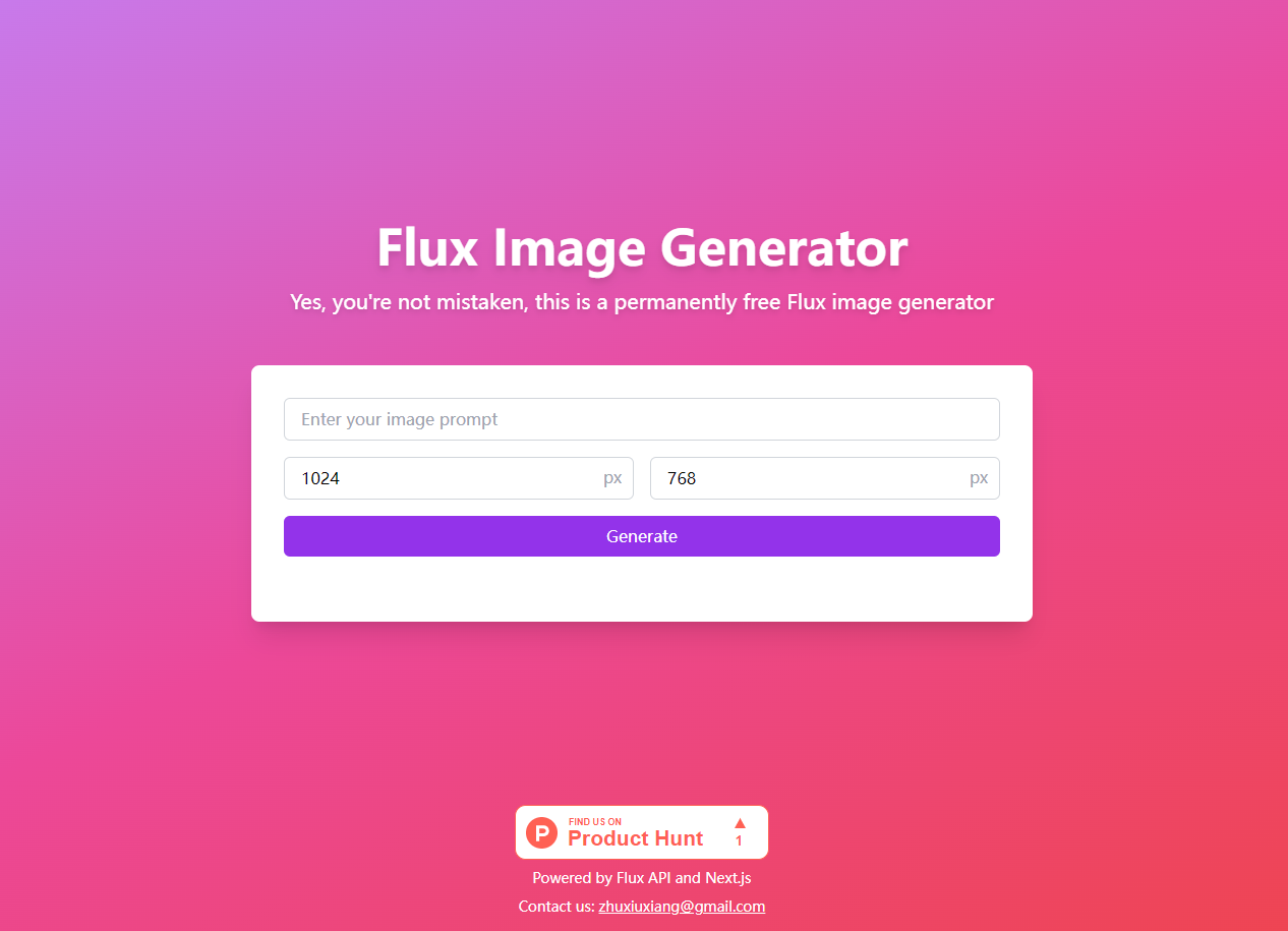 Flux Image Generator gallery image