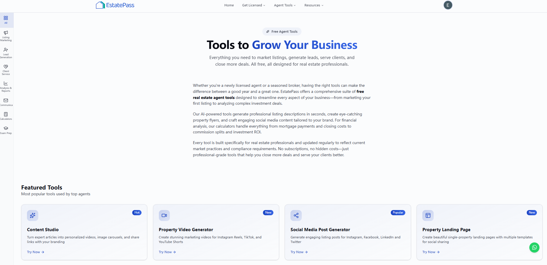 EstatePass: AI Exam Prep + Agent Tools gallery image