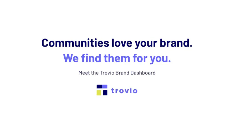 Trovio For Brands screenshot 1 (video preview)