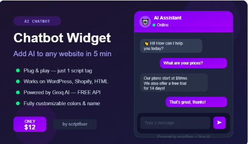 AI Chatbot Widget
