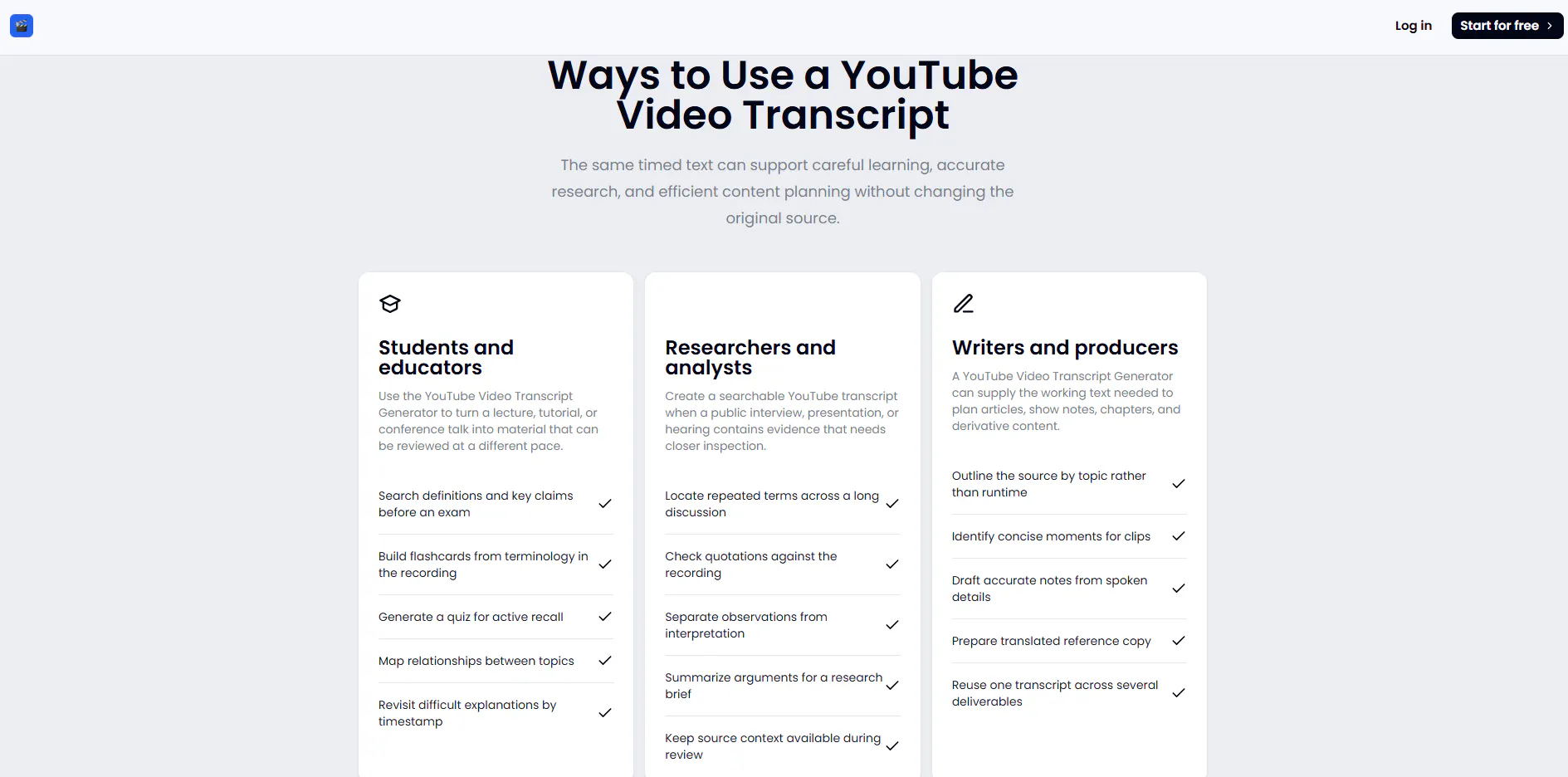 TranscriptVideo gallery image