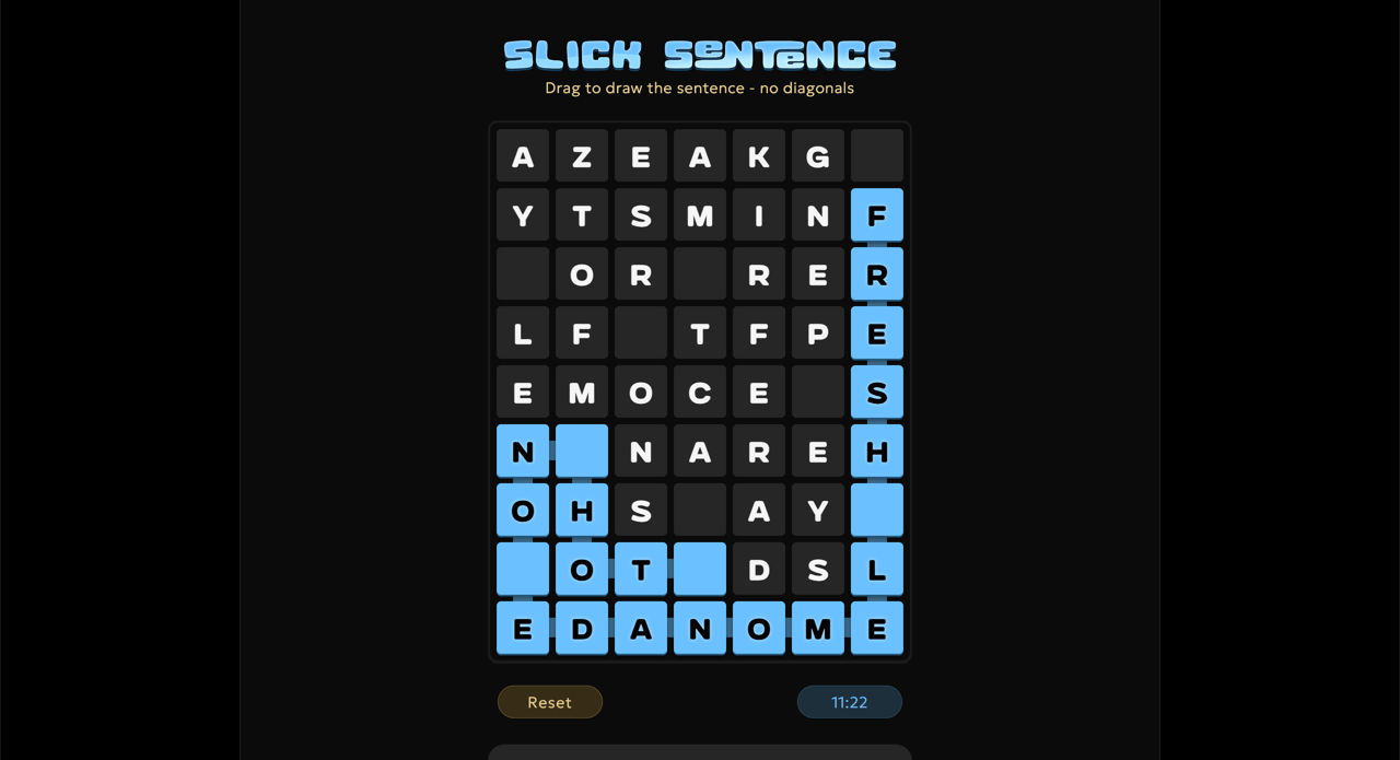Slick Sentence - Screenshot 2 showing product features and functionality