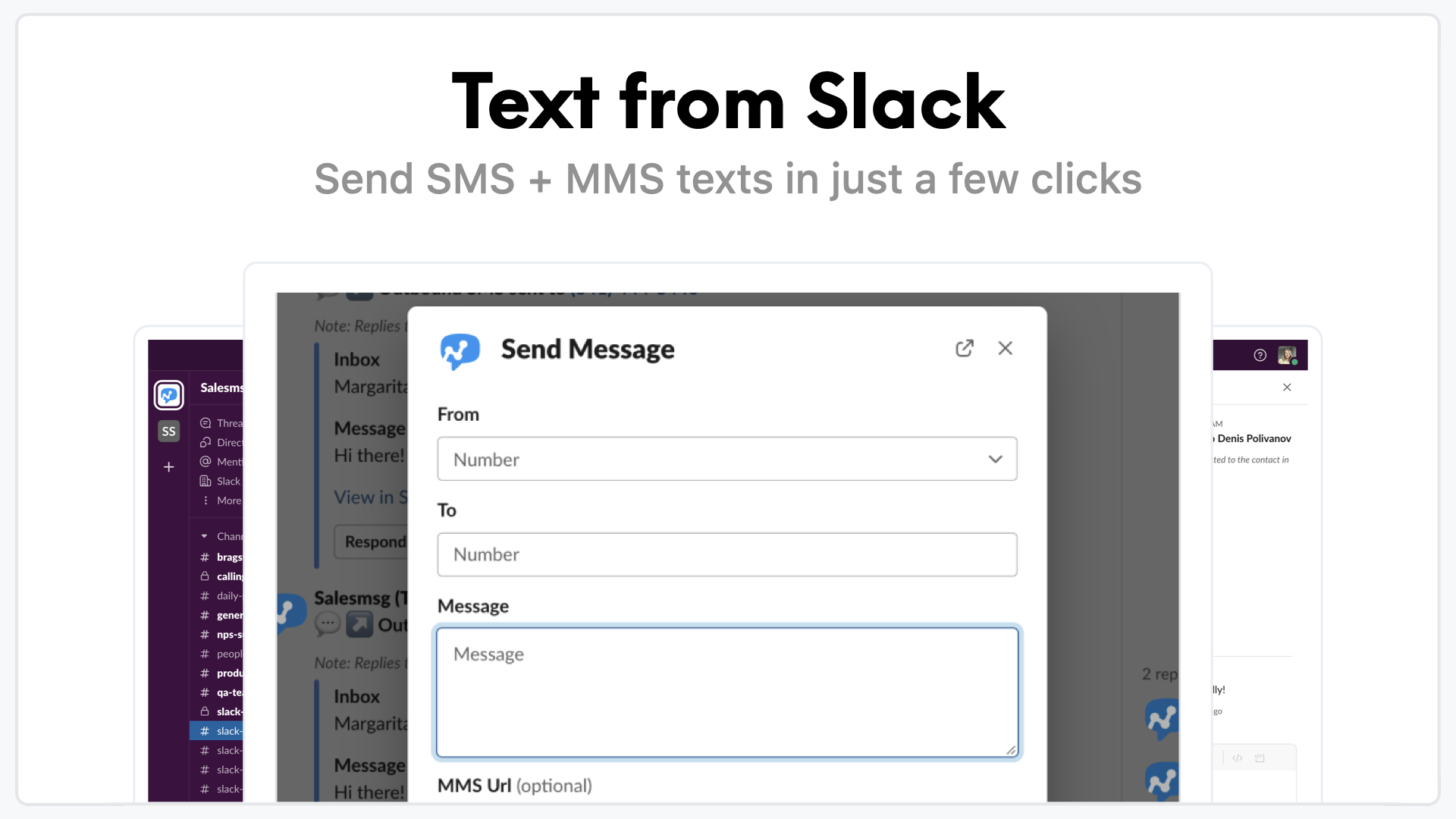 Mídia 3 de Salesmsg para Slack