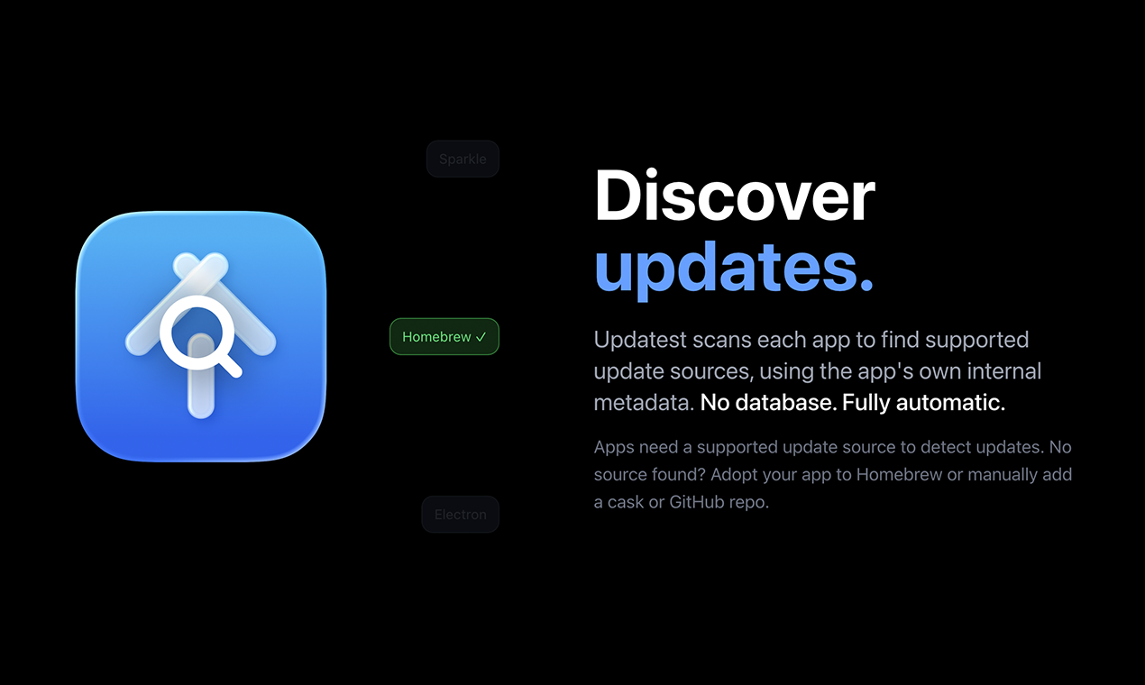 Updatest - Screenshot 4 showing product features and functionality