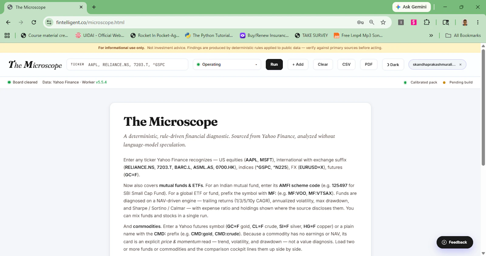 Microscope - Investment Analytics screenshot 1