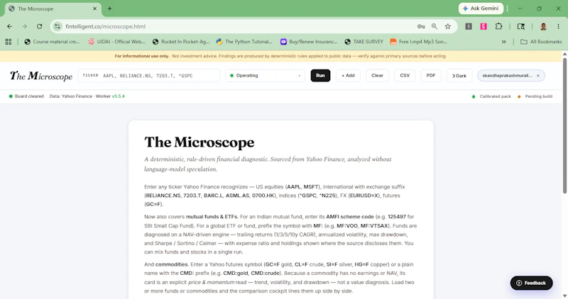 Microscope - Investment Analytics screenshot 1