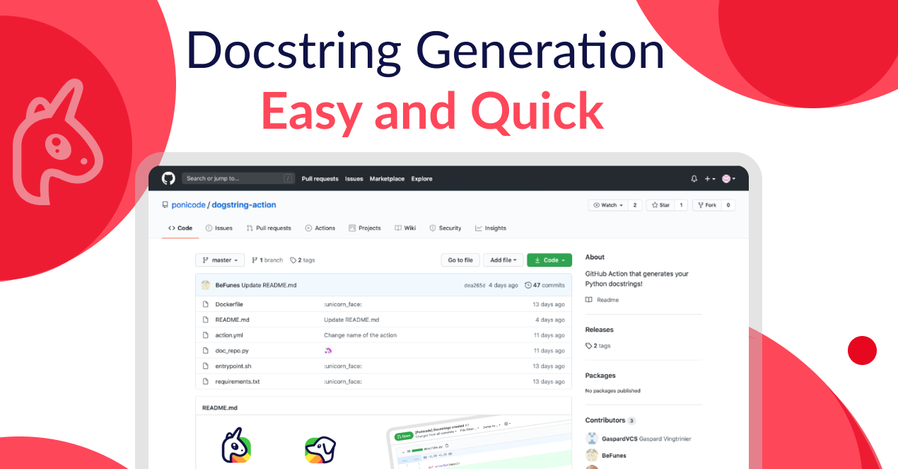 Ponicode Dogstring - Documentation tool gallery image