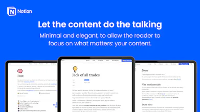 The ultimate minimal website β Notion gallery image