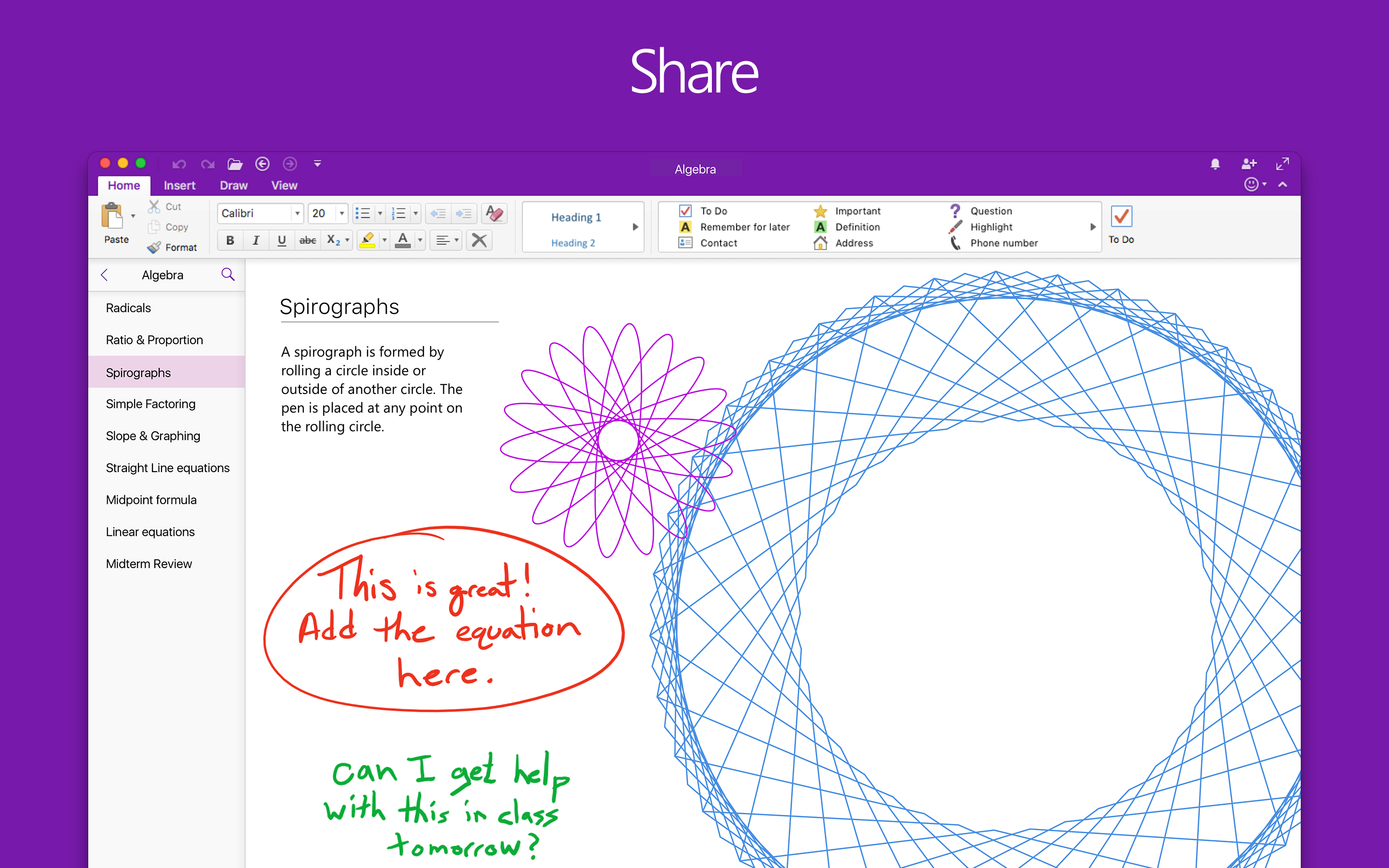 OneNote - Redesigned gallery image