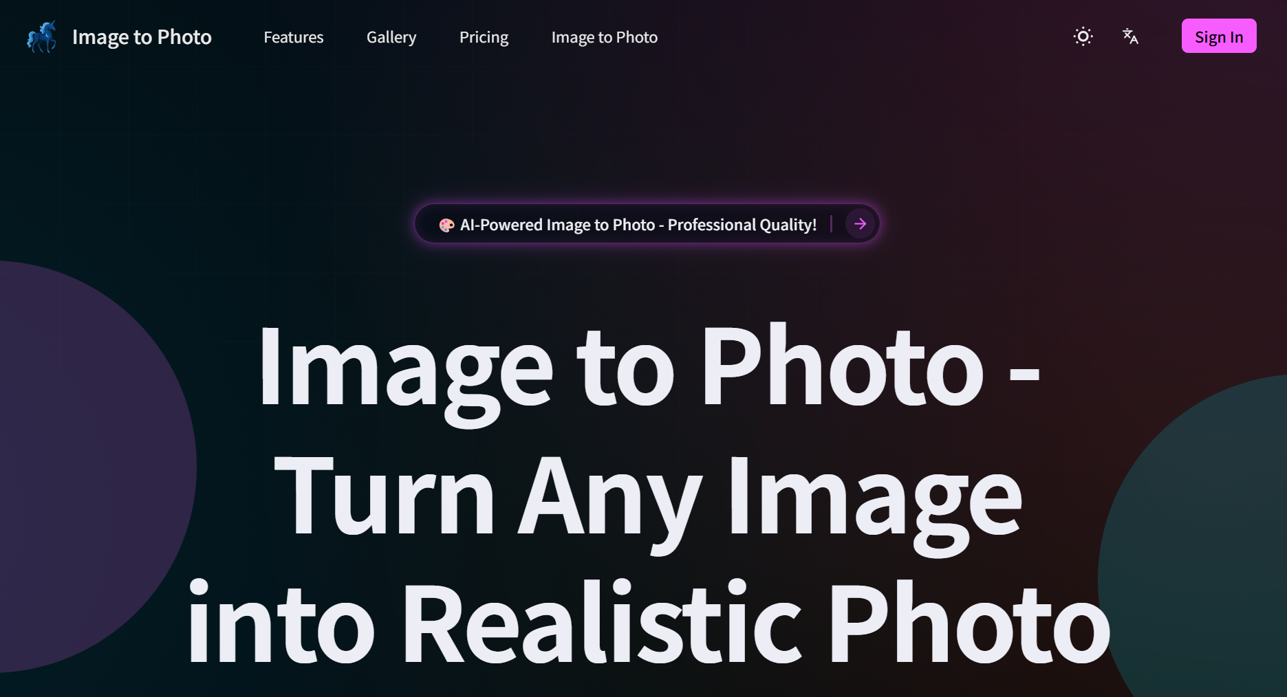 Image to Photo - Main product screenshot demonstrating key features and user interface