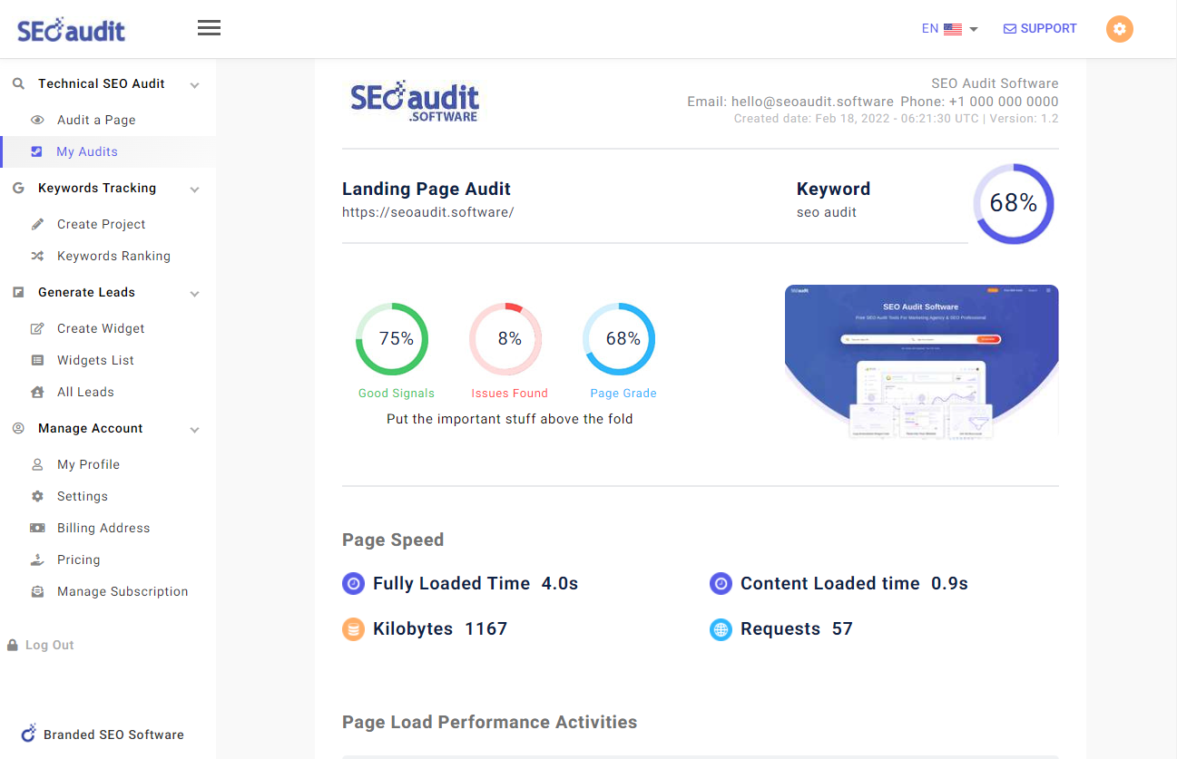 SEO Audit Software gallery image
