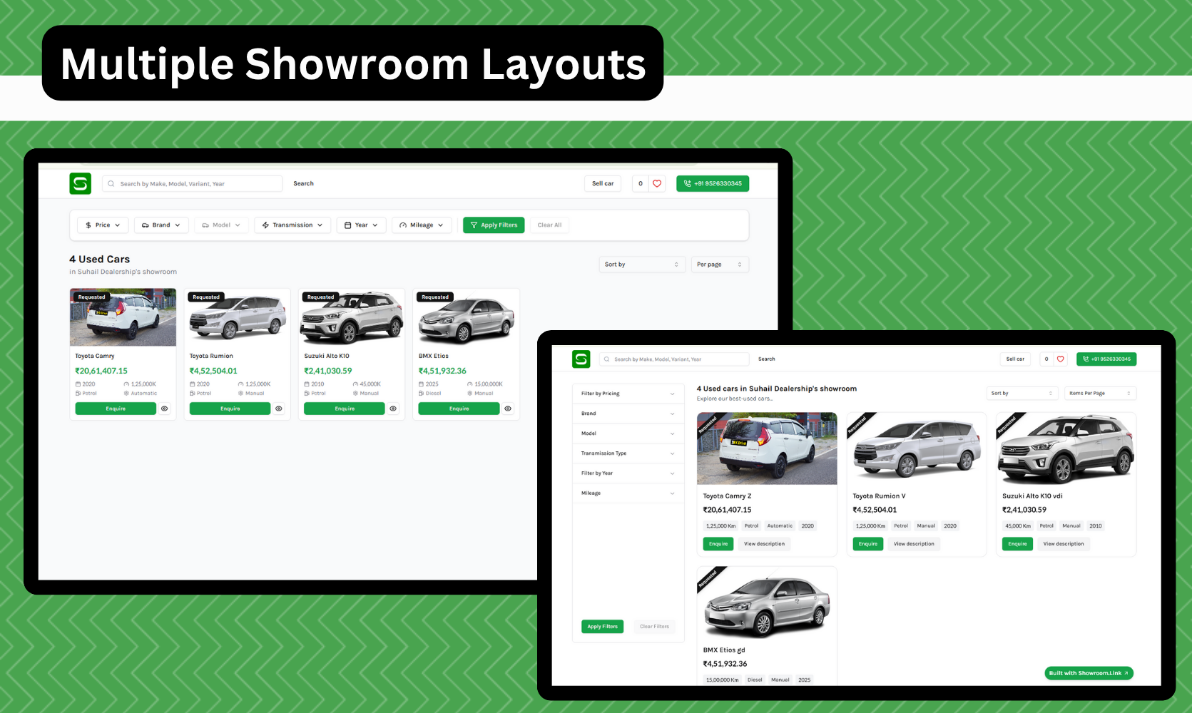 Showroom.link (Beta) - Erstellen Sie einen digitalen Showroom -Link für Ihr Gebrauchtwagenhändler Medien 3