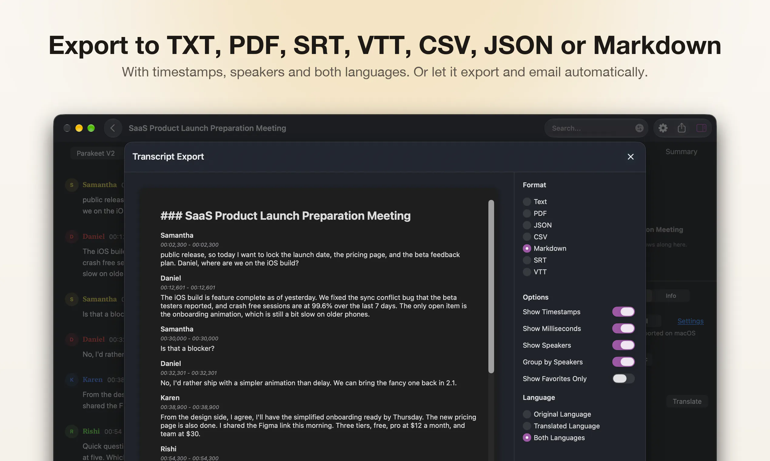 TranscribeX gallery image