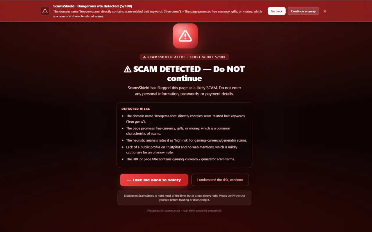 ScamsShield gallery image