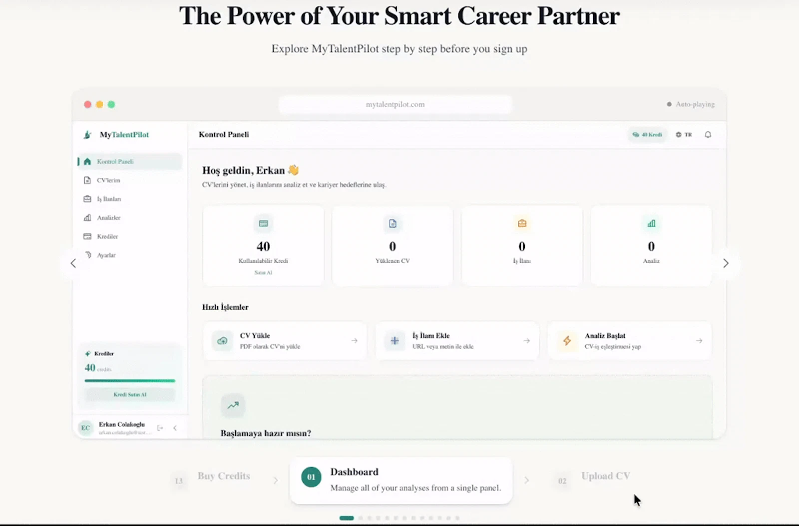 MyTalentPilot screenshot 1 (video preview)