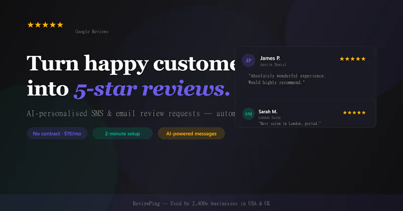 ReviewPing screenshot 1