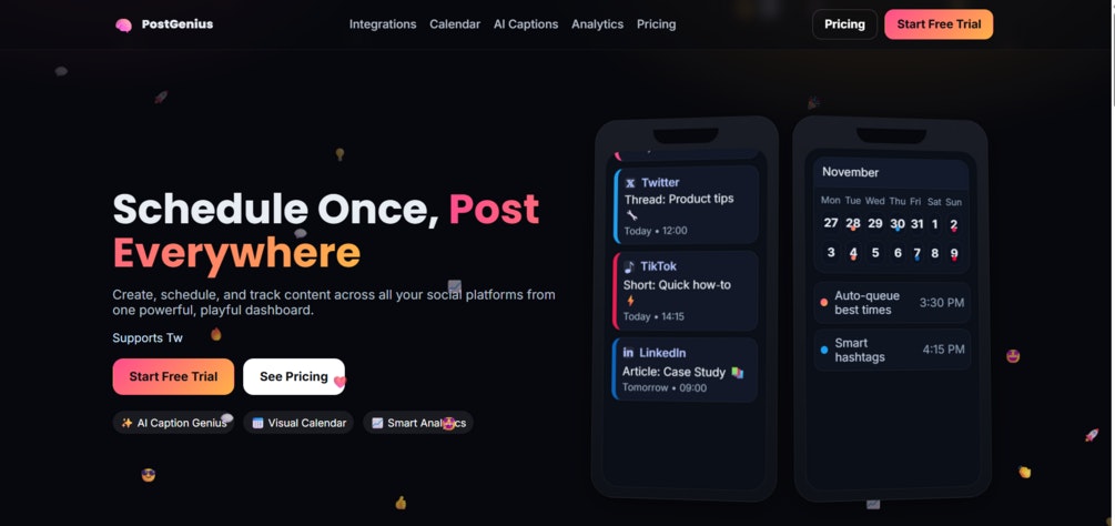 Landing page modern  - Product Hunt launch logo and brand identity