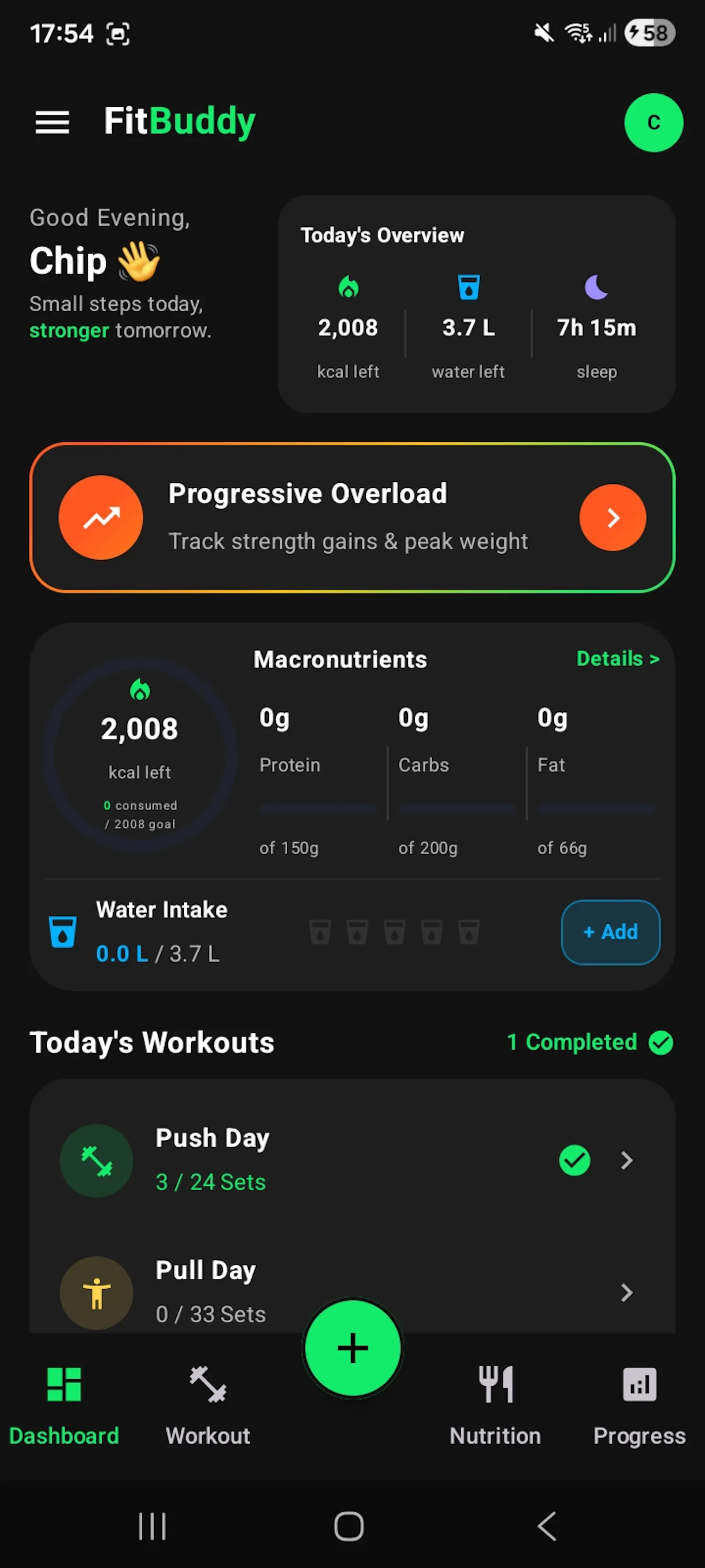 FitBuddy: Diet & Workout Tracker screenshot 2