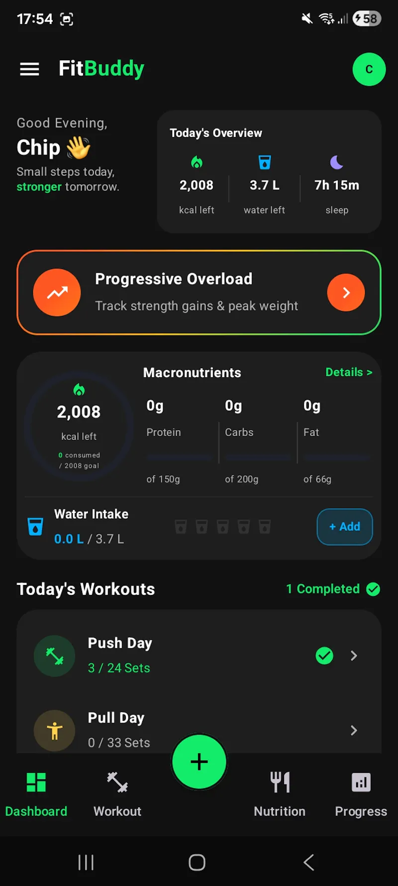 FitBuddy: Diet & Workout Tracker screenshot 2